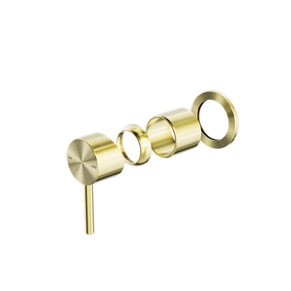 Inbouw mengkraan - Capri - 1-Gats - Brushed gold