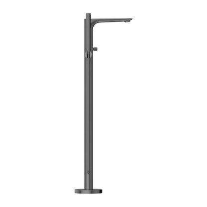 Vrijstaande badmengkraan Portofino - Staafhanddouche - Gun metal grey