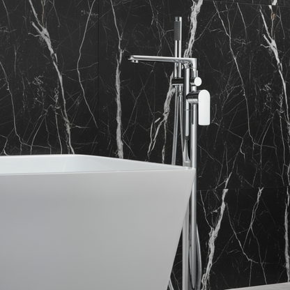 Vrijstaande badkraan Emilia - Chroom - 88 × 22 × 16 cm