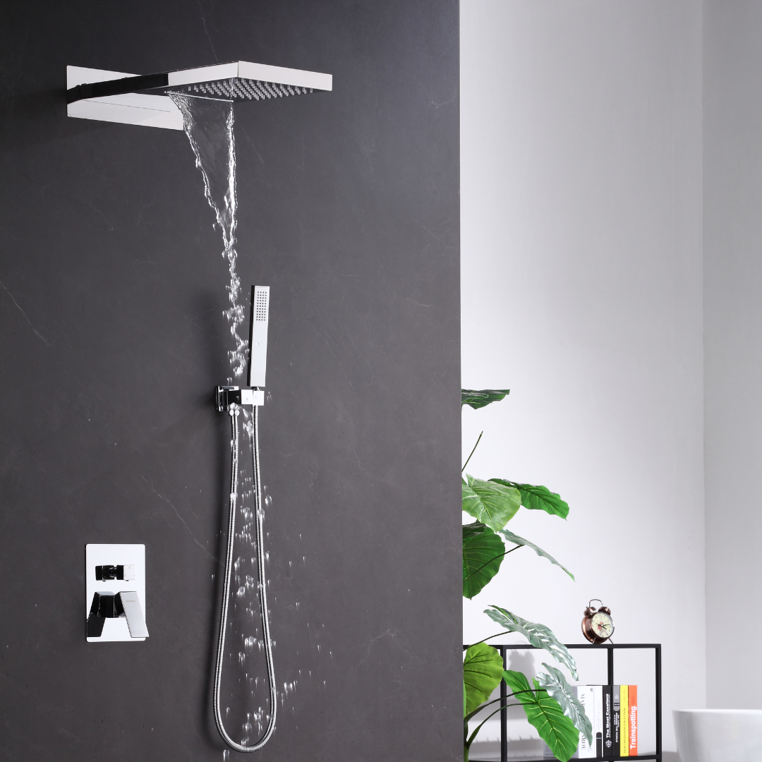 Thermostatisch Inbouw Regendoucheset - Jolanda - Chrome