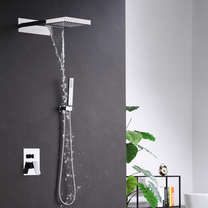 Thermostatisch Inbouw Regendoucheset - Jolanda - Chrome
