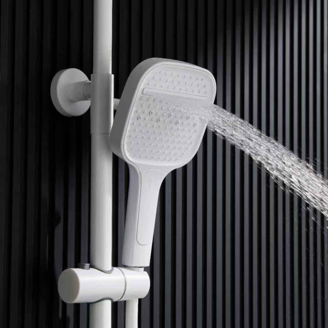 Thermostatische Opbouw Regendoucheset - Sandro - Mat wit