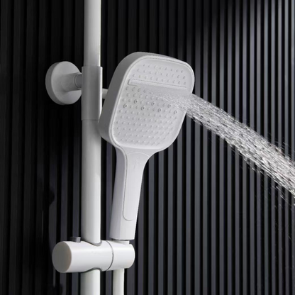 Thermostatische Opbouw Regendoucheset - Sandro - Mat wit
