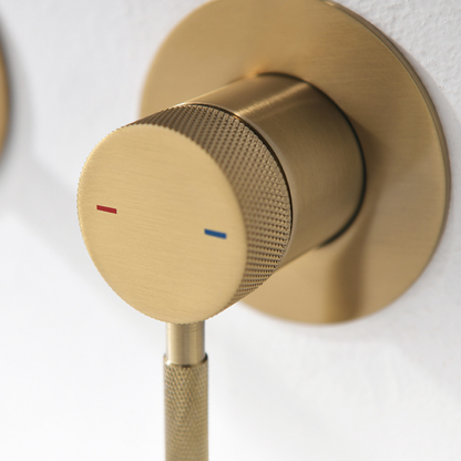 Inbouw wastafelkraan Taylor - Geborsteld goud - Incl. inbouwdeel