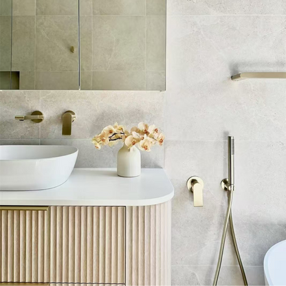 Inbouw mengkraan - Portofino – 80MM - 1-Gats - Brushed gold