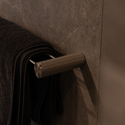 Dubbele Handdoekrek Valencia - Brushed nickel