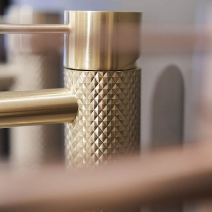 Hoge wastafelkraan Valencia - 1-Gats - Brushed gold