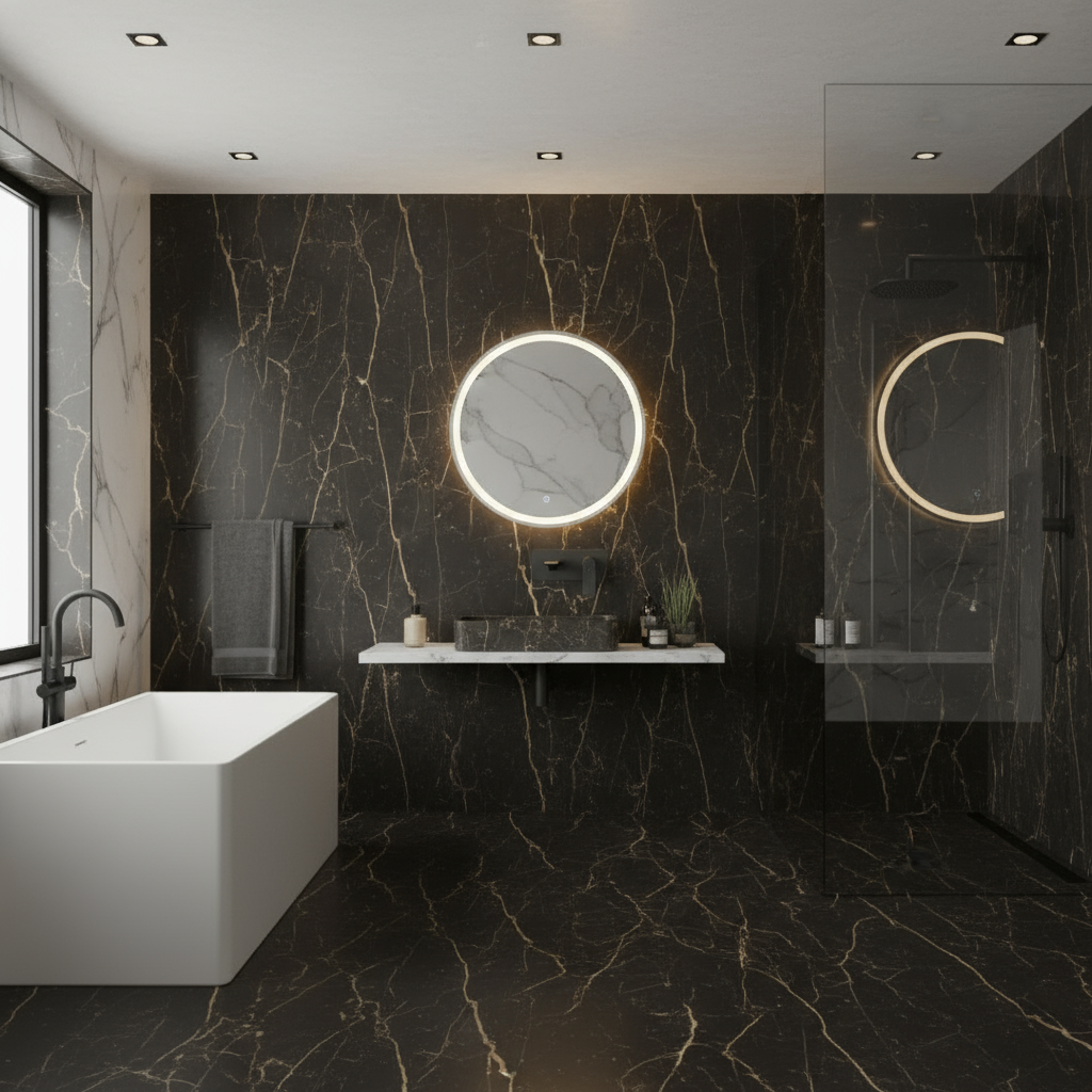 Inbouw wastafelkraan Diego  – Mat zwart - Incl. inbouwdeel - 22,5 × 11 × 20 cm