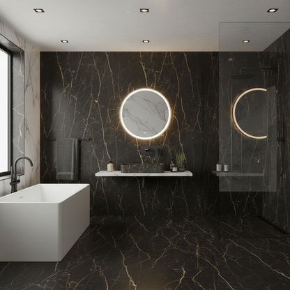 Inbouw wastafelkraan Diego  – Mat zwart - Incl. inbouwdeel - 22,5 × 11 × 20 cm