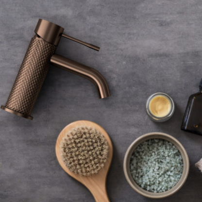 Opbouw wastafelkraan Valencia - 1-Gats - Brushed bronze