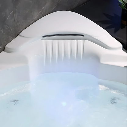 Hoekbad Massagebad – Bellavista – Glans Wit – 154x154x80 cm