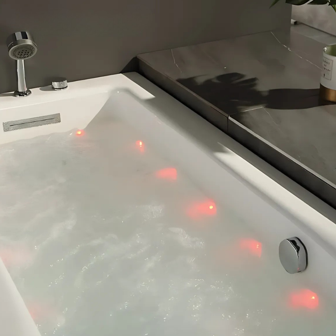 Opbouw Massagebad – Montreal – Glans Wit – 171x81x58 cm