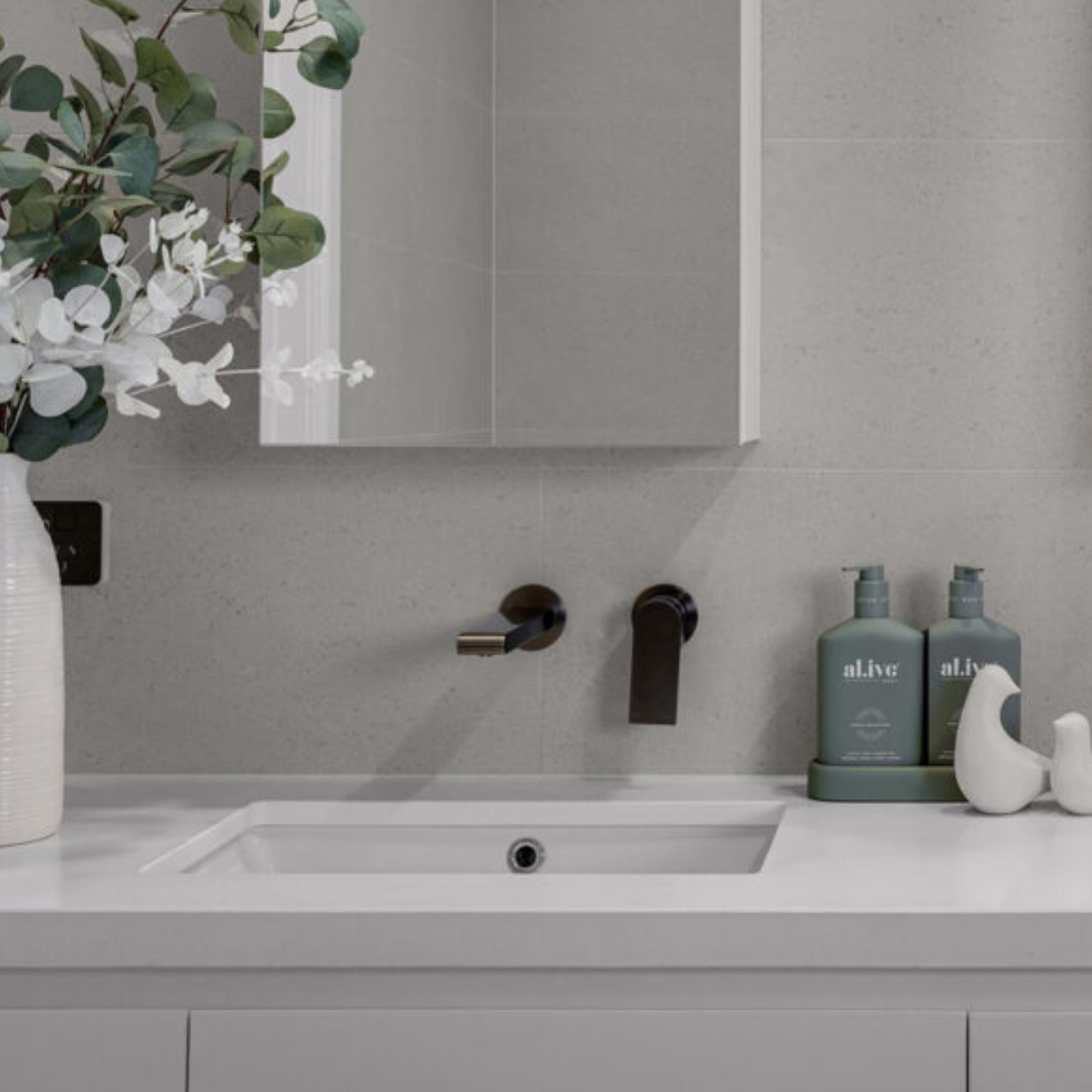 Inbouw wastafelkraan Portofino – Zonder achterplaat - Gun metal grey