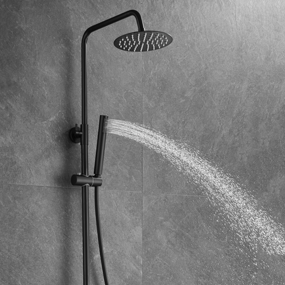 Thermostatisch opbouw regendoucheset - Julio - Zwart
