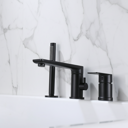 Opbouw badkraan Vero – Mat zwart - 21,6 × 24 × 19,5 cm