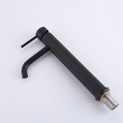 Hoge wastafelkraan Angelica - Mat zwart - 30,5 × 5,5 × 19 cm