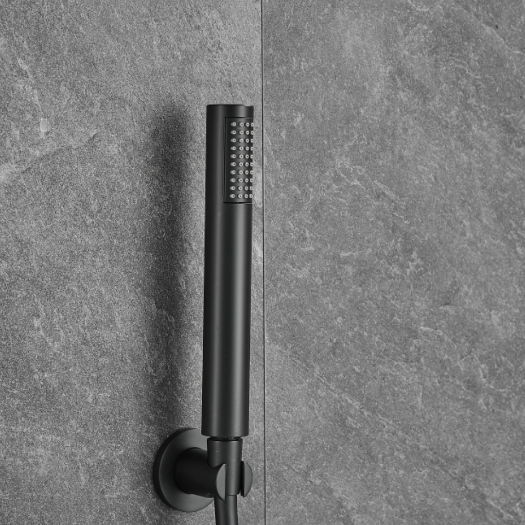 Thermostatische opbouw badkraan - Alessandra - Mat zwart