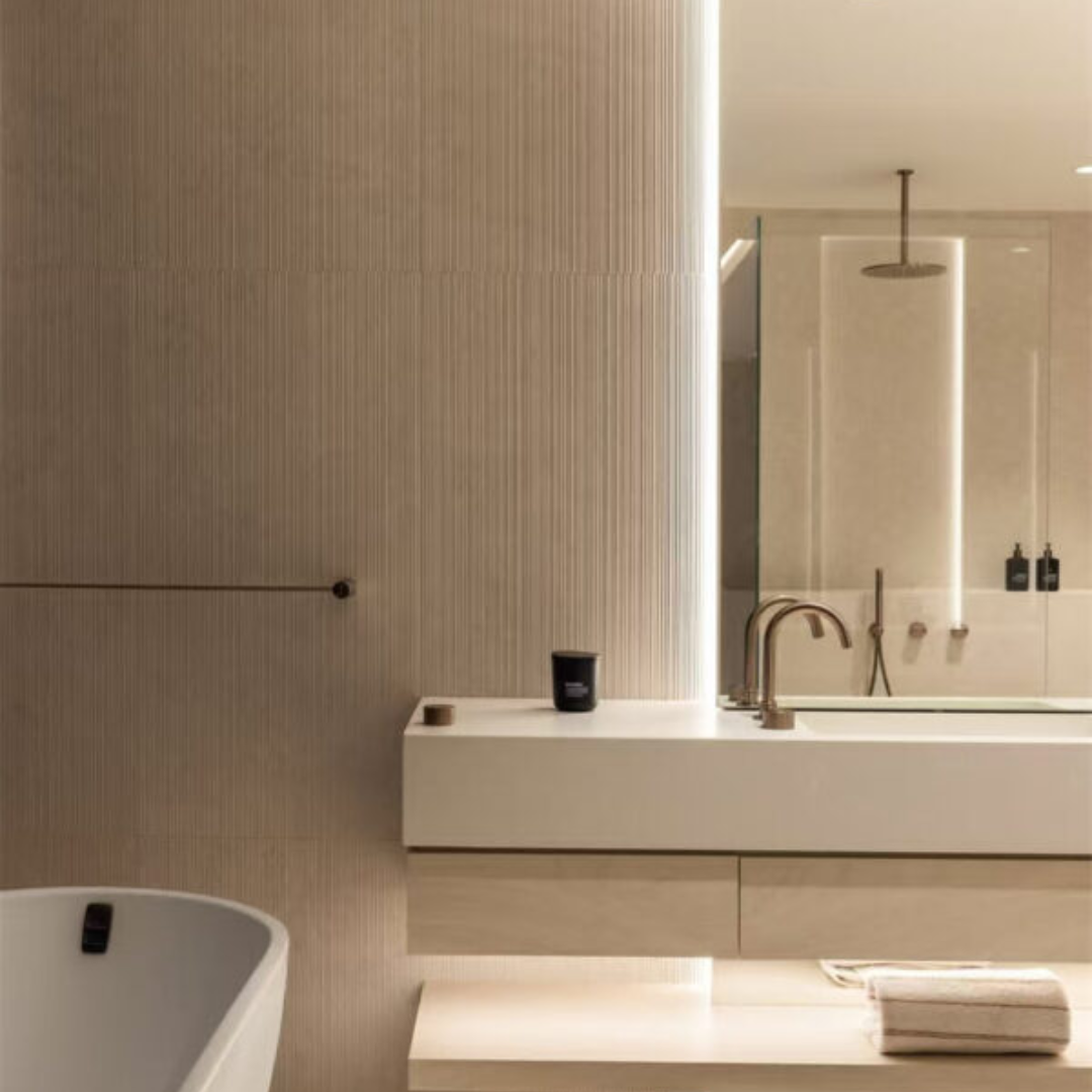Inbouw Wastafelkraan Valencia – 2-Gats - Brushed bronze