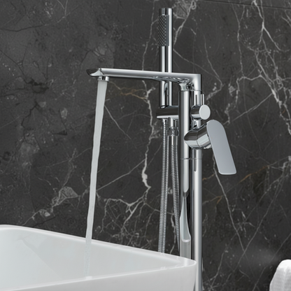 Vrijstaande badkraan Emilia - Chroom - 88 × 22 × 16 cm