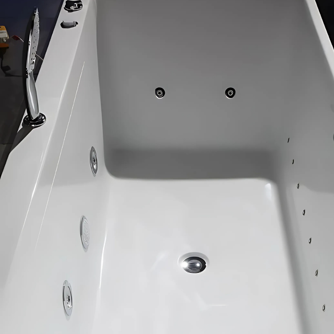 Vrijstaand Massagebad – Lorenzo – Glans Wit – 170x80x58 cm