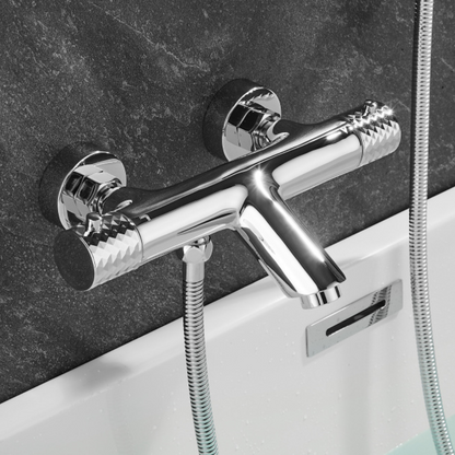 Thermostatische opbouw badkraan - Alessandra - Chroom
