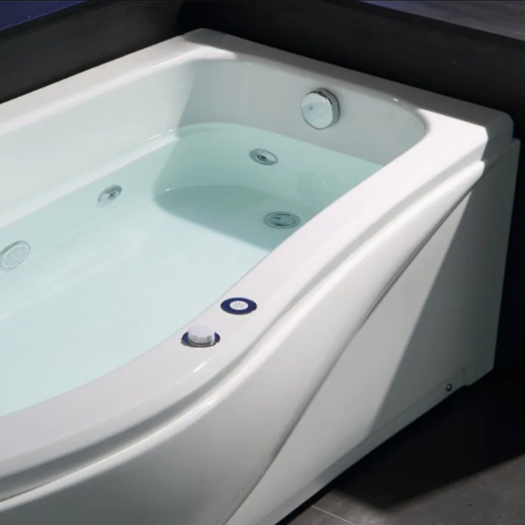 Opbouw Massagebad – Sorrento – Glans Wit – 170x85x64 cm