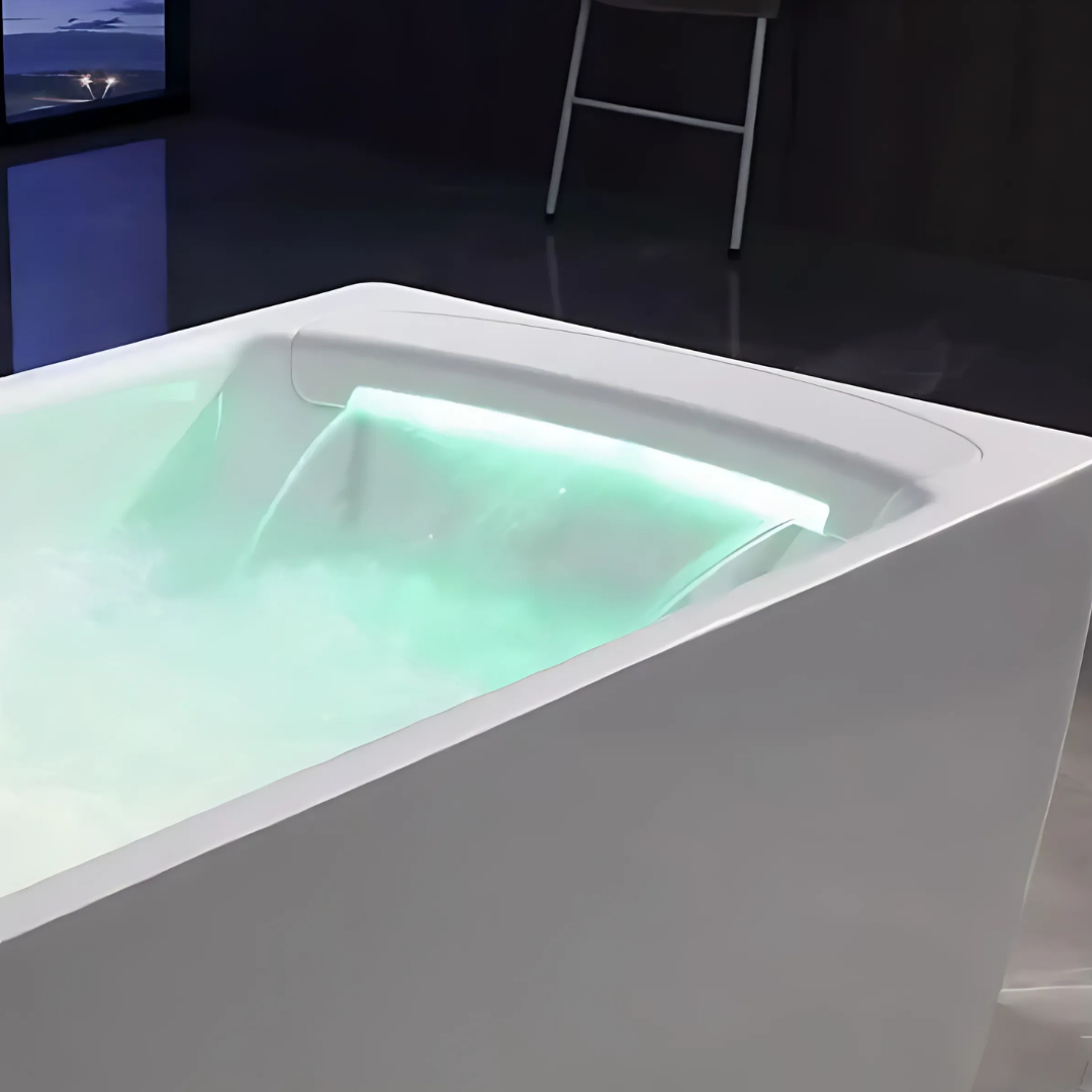 Vrijstaand Massagebad – Bellagio – Glans Wit – 170x85x62 cm