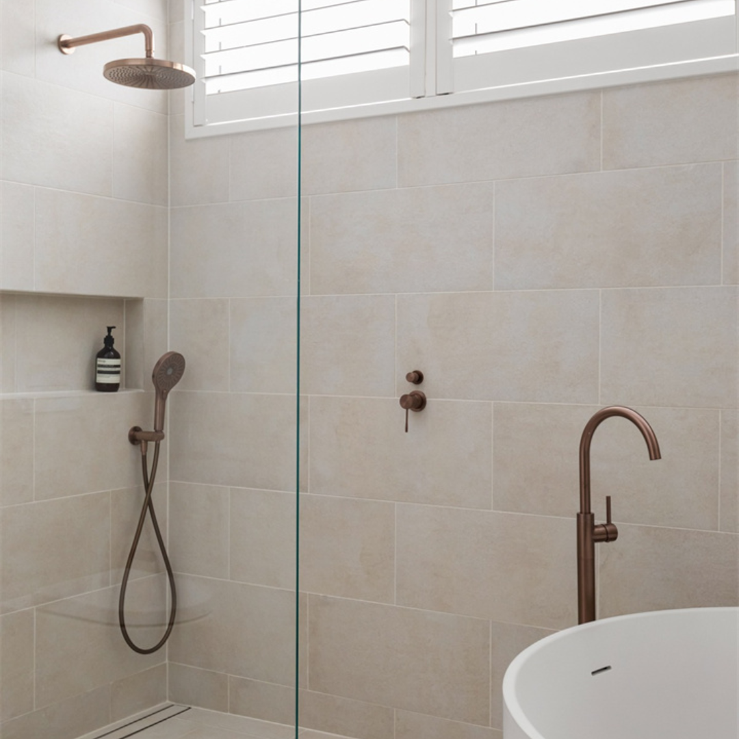 Inbouw mengkraan met diverter – Valencia - 2-gats – Brushed bronze