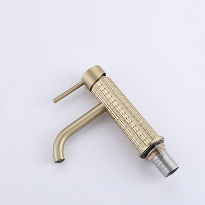 Opbouw wastafelkraan Angelica - Geborsteld goud - 15.9 × 12.2 × 5.5 cm