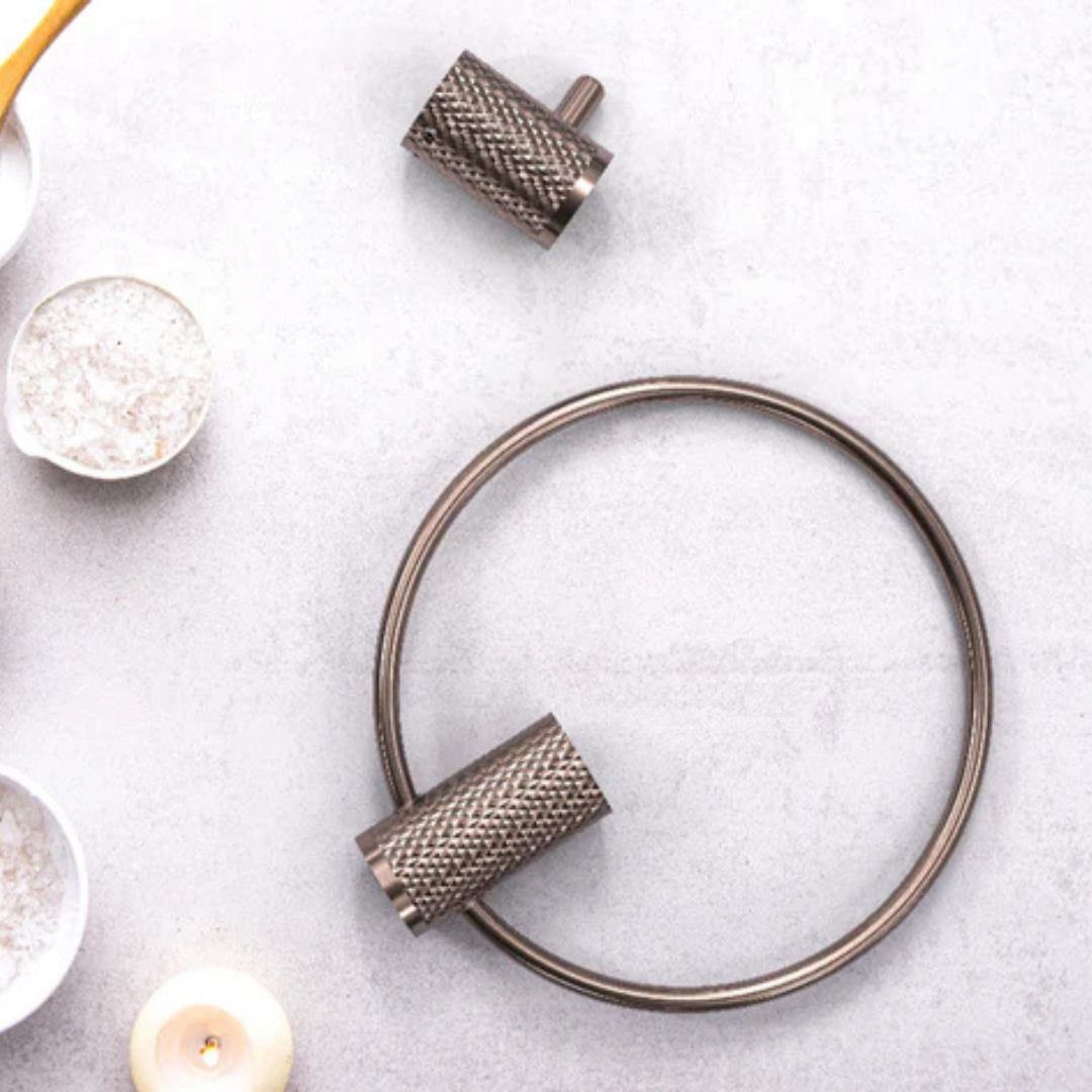 Handdoekhaak Valencia – Brushed bronze