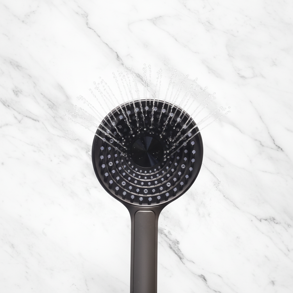 Inbouw Regendoucheset Amalia - Gunmetal grey - Incl. inbouwdeel