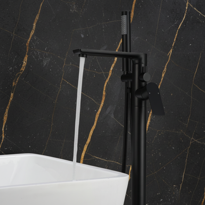 Vrijstaande badkraan Emilia - Mat zwart - 88 × 22 × 16 cm