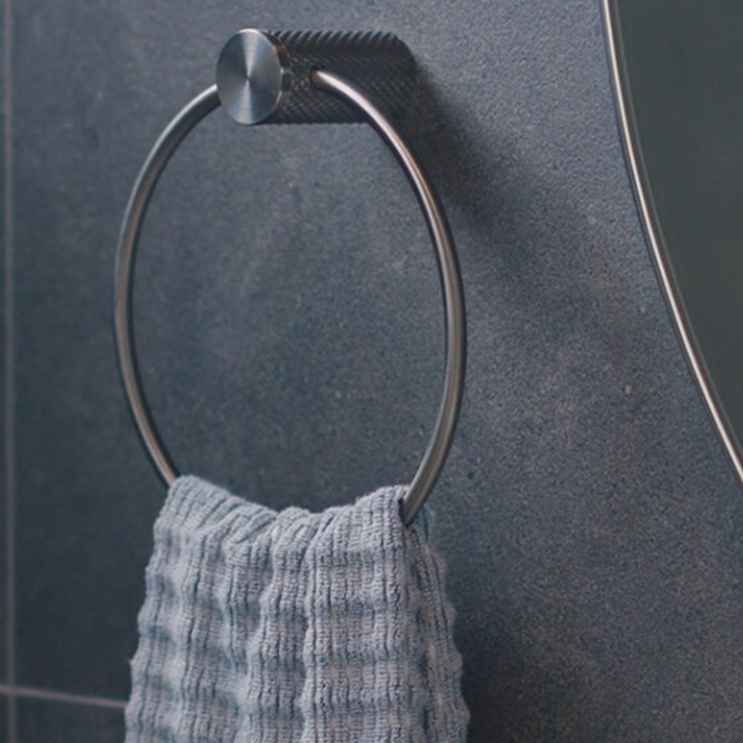 Handdoekring Valencia - Brushed gold