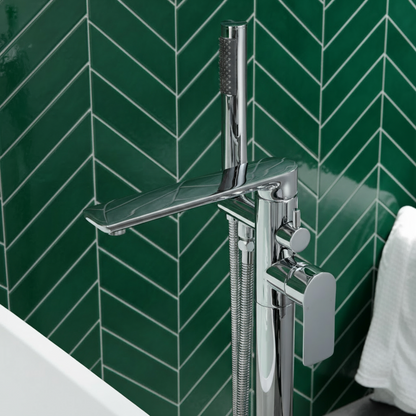 Vrijstaande badkraan Emilia - Chroom - 88 × 22 × 16 cm