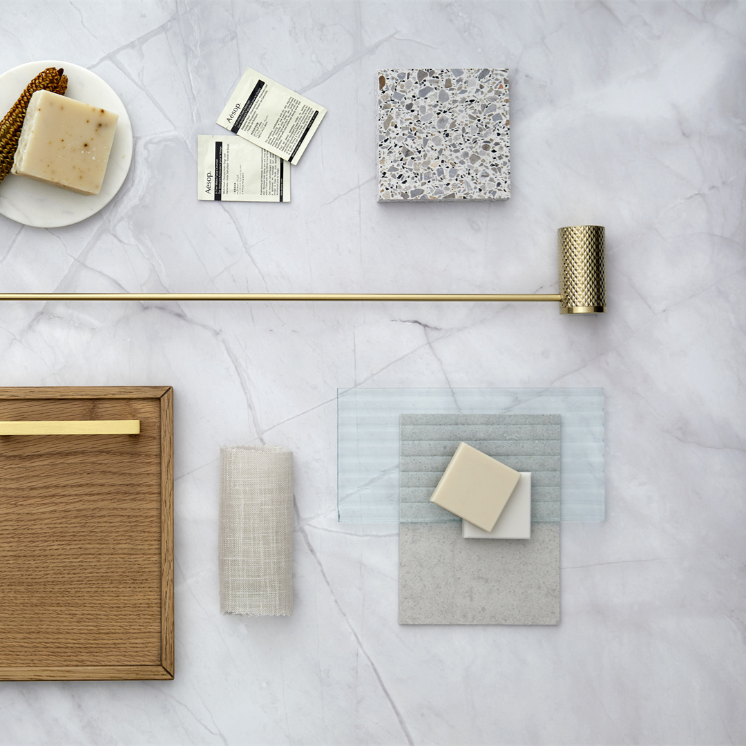 Handdoekrek Valencia - Brushed gold