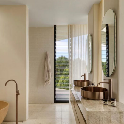 Hoge wastafelkraan Valencia - 1-Gats - Graphite