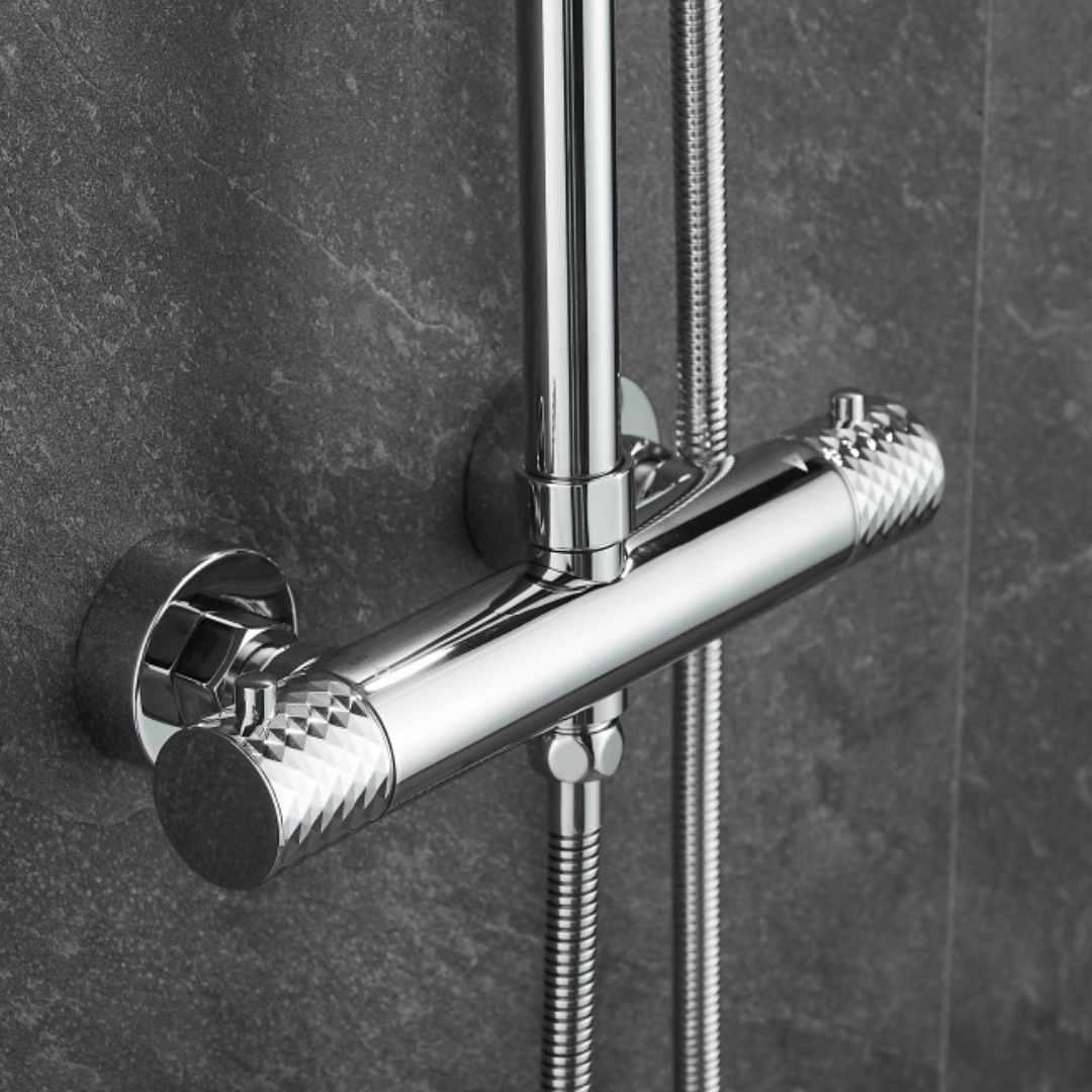 Thermostatisch opbouw regendoucheset - Julio - Chroom