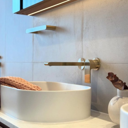Inbouw wastafelkraan Portofino – Zonder achterplaat - Gun metal grey