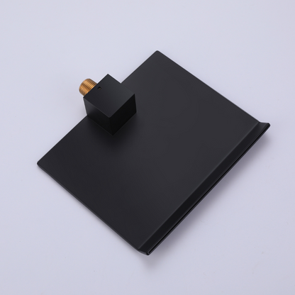 Inbouw wastafelkraan Louise - Mat zwart - Incl. inbouwdeel