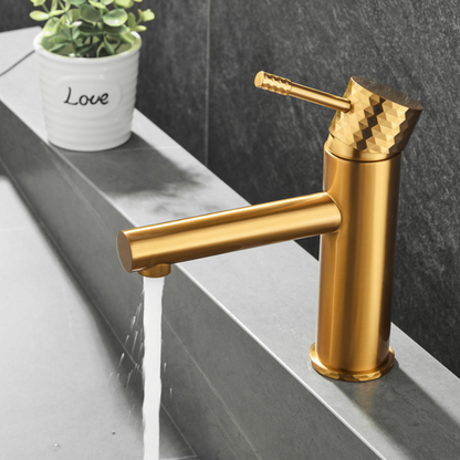 Opbouw wastafelkraan - Romano - Geborsteld goud