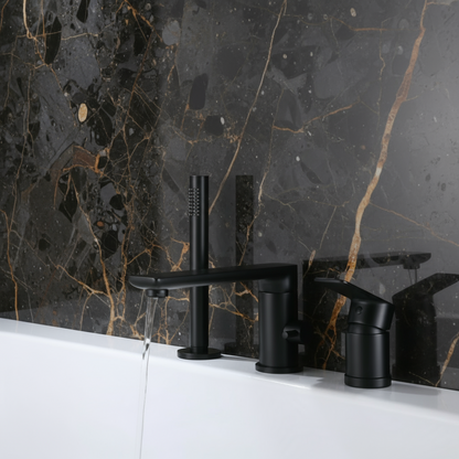 Opbouw badkraan Vero – Mat zwart - 21,6 × 24 × 19,5 cm