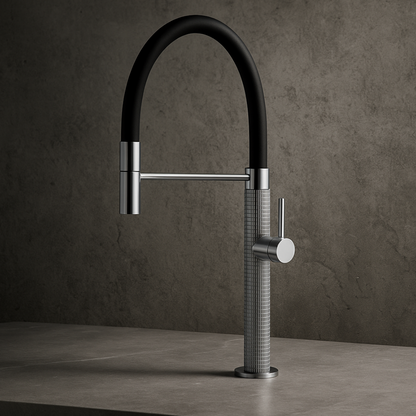 Semi-professionele Keukenkraan Angelica – Uittrekbare Uitloop – Chroom- 52.9 × 24.9 × 5.5 cm