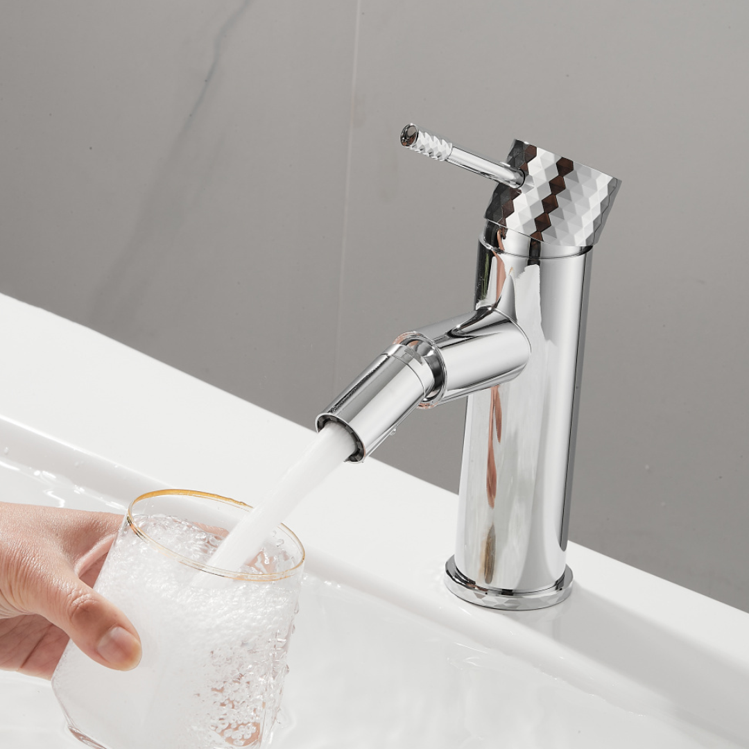 Opbouw wastafelkraan - Romano - Draaiend uitloop - Chroom
