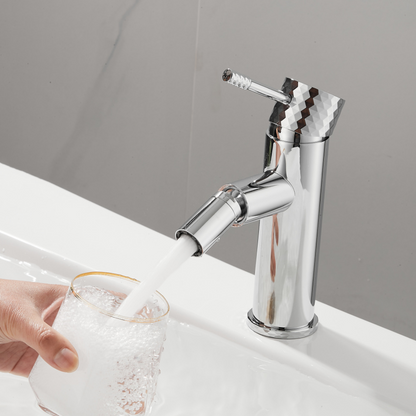 Opbouw wastafelkraan - Romano - Draaiend uitloop - Chroom