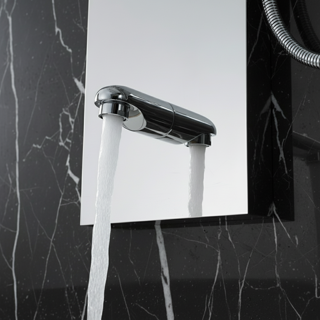 Douchepaneel Nana – Waterval – Massagejets – Chroom- 150 × 20 × 60 cm