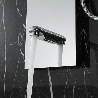 Douchepaneel Nana – Waterval – Massagejets – Chroom- 150 × 20 × 60 cm