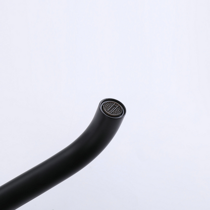 Hoge wastafelkraan Angelica - Mat zwart - 30,5 × 5,5 × 19 cm