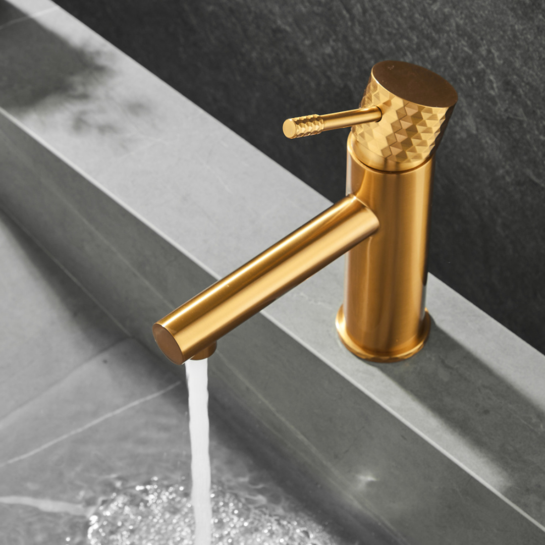 Opbouw wastafelkraan - Romano - Geborsteld goud