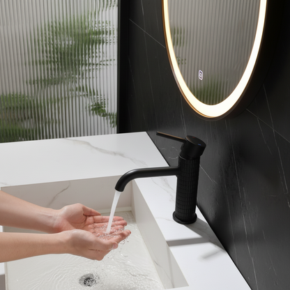 Opbouw wastafelkraan Angelica - Mat zwart - 15.9 × 12.2 × 5.5 cm