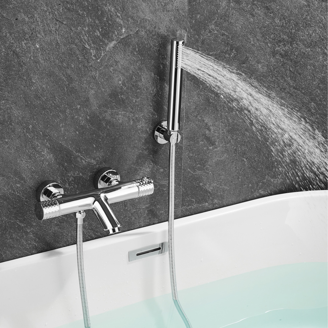 Thermostatische opbouw badkraan - Alessandra - Chroom